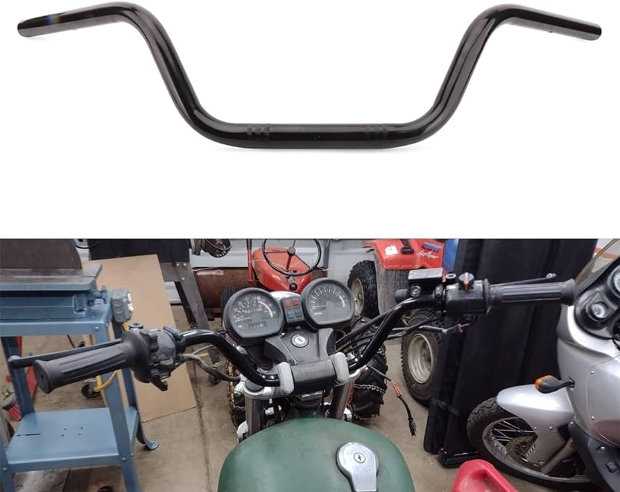 motorcycle with high handlebars