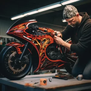 paint a motorcycle