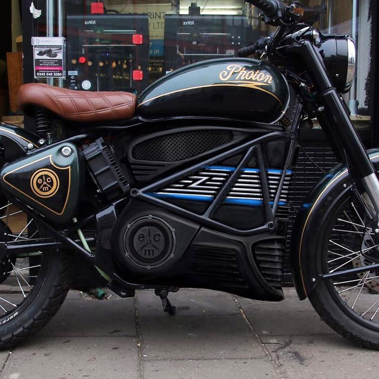 electric bobber motorcycle