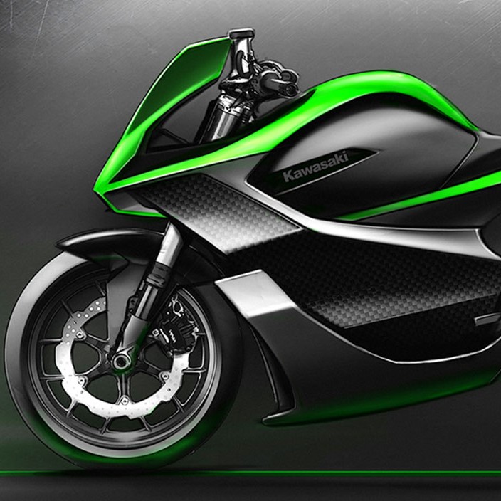 electric kawasaki motorcycle