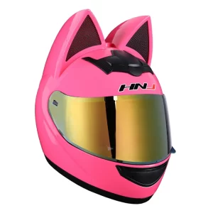 Bike helmet with cat ears