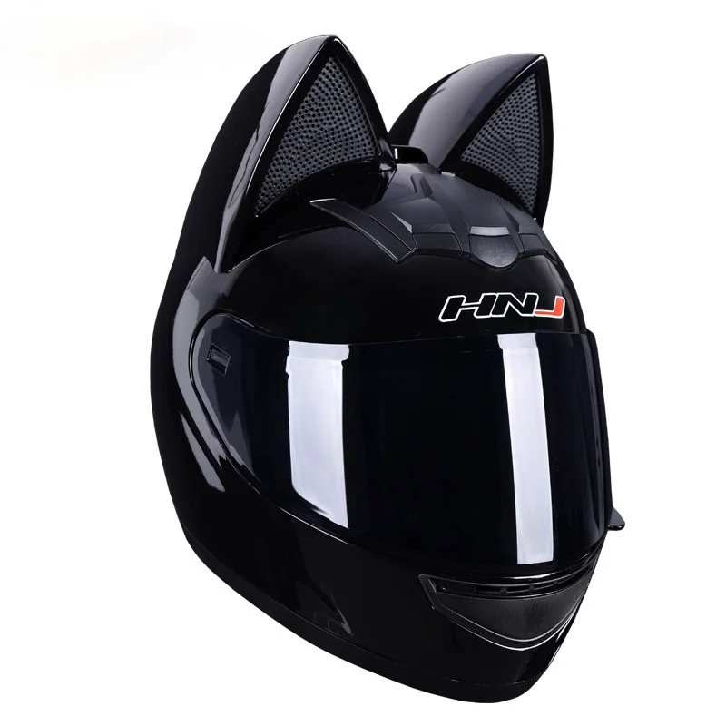 Bike helmet with cat ears